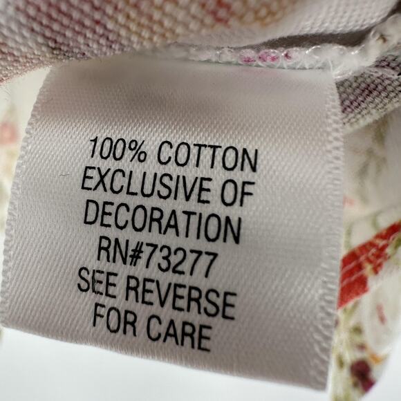 Disney Alice Through the Looking Glass Jacket Womens Small White Floral Boho - Picture 7 of 10